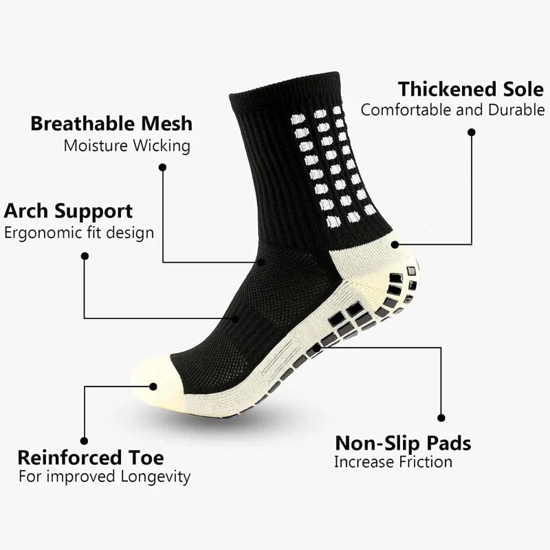 UNOBALL™ Non-Slip Grip Soccer Socks (4-Pack)